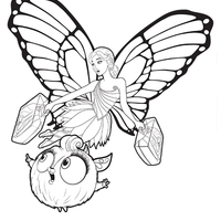 Desenho De Barbie Butterfly E Seu Amiguinho Para Colorir Tudodesenhos