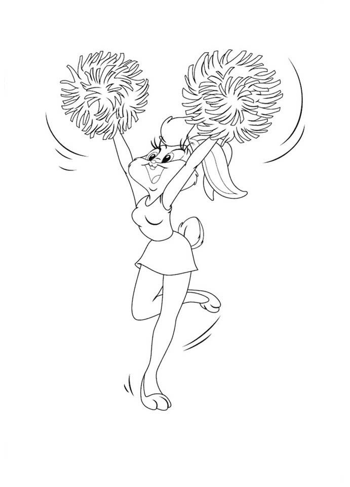 Desenho De Lola Bunny Cheerleader Para Colorir Tudodesenhos