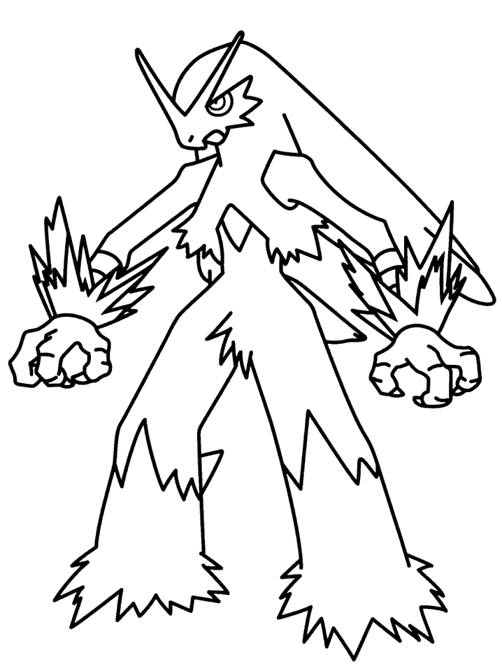 Desenho De Blaziken Para Colorir Tudodesenhos