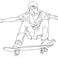 Desenhos De Skate Para Colorir Tudodesenhos