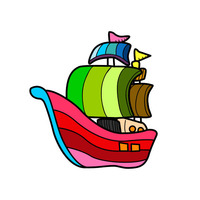 Desenhos de Navio para colorir