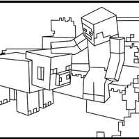 Desenho de Enderman Minecraft para colorir - Tudodesenhos