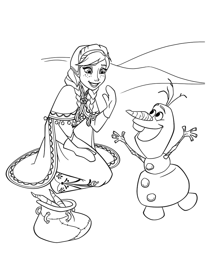 Desenho de Frozen da Disney para colorir - Tudodesenhos