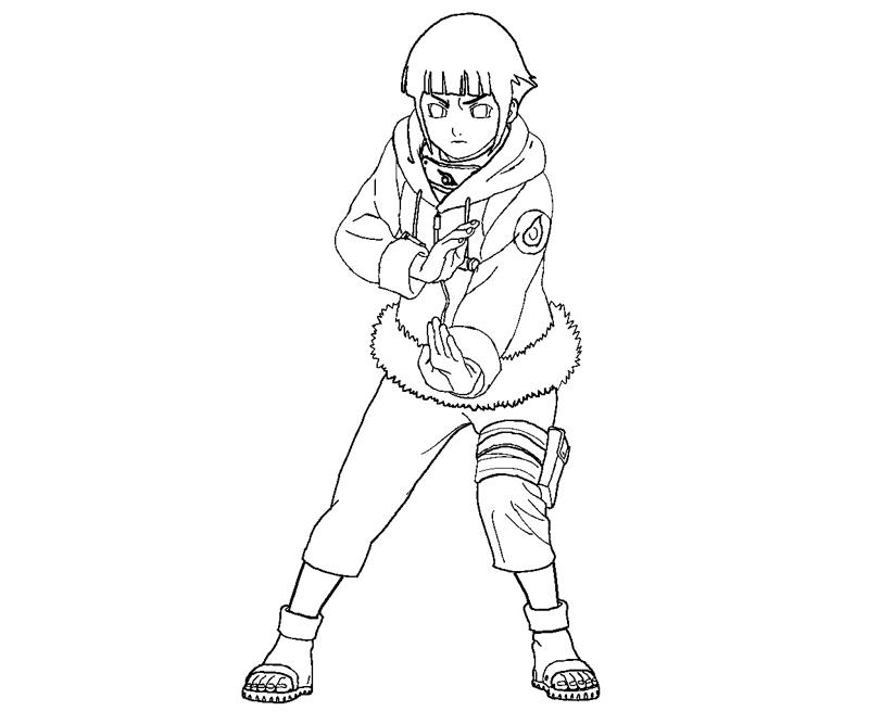 Desenho de Hinata personagem do Naruto para colorir - Tudodesenhos