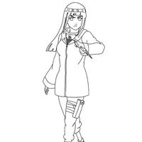 Desenho de Hinata triste para colorir - Tudodesenhos