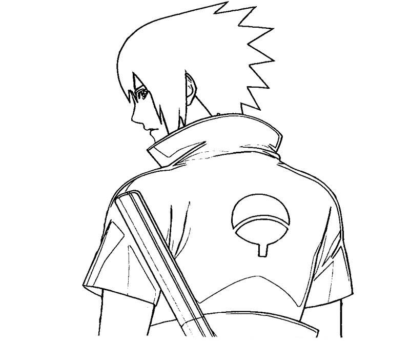 Sasuke e Naruto amigos para colorir - Imprimir Desenhos