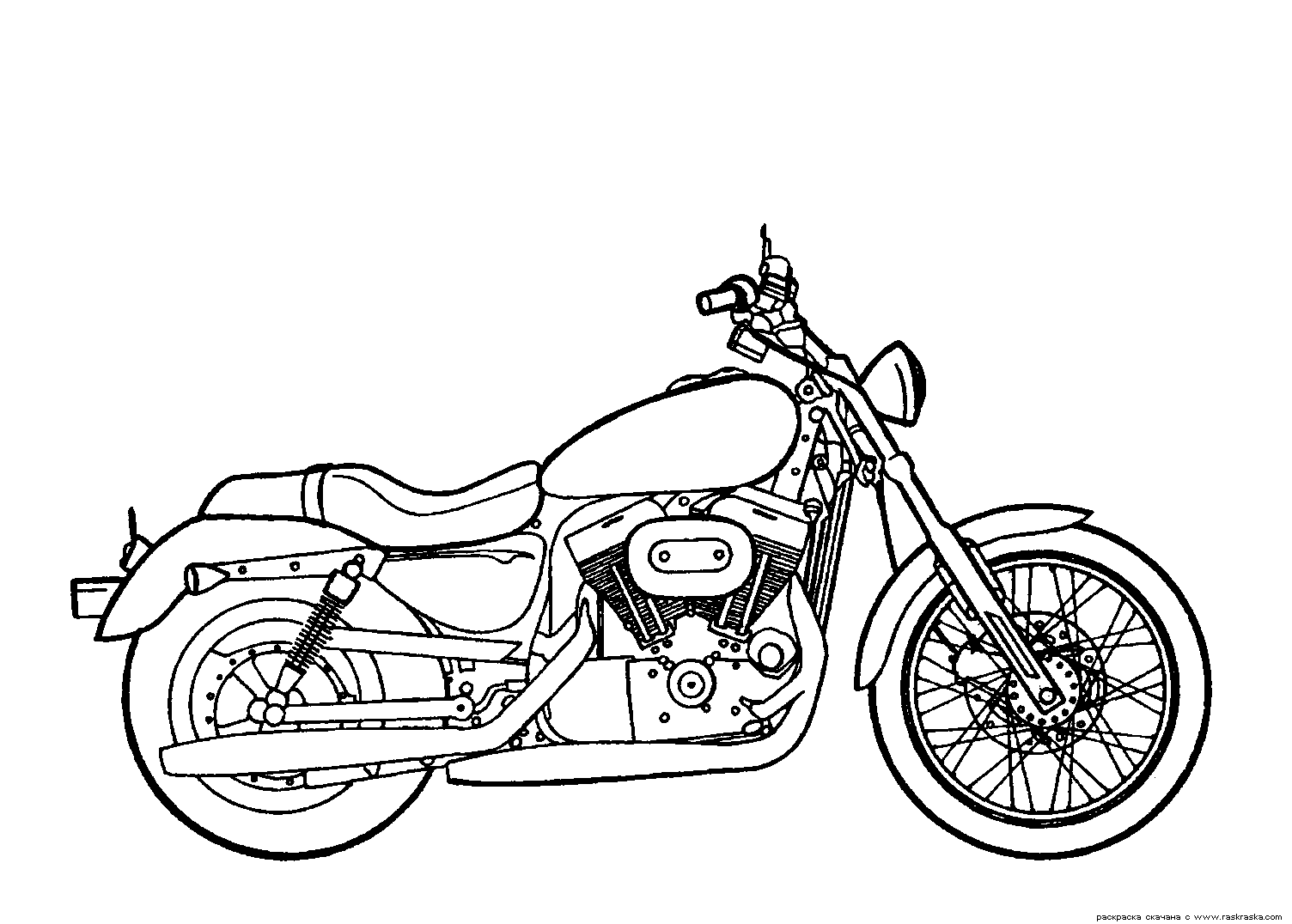 Desenhos de Moto para colorir - Tudodesenhos