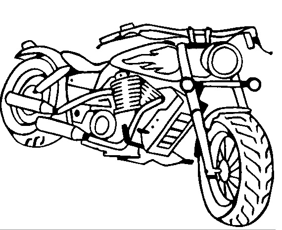 Desenho de Moto linda para colorir - Tudodesenhos