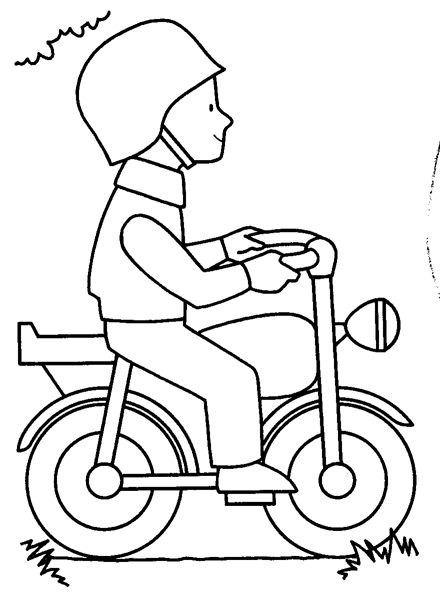 Desenhos de Moto para colorir - Tudodesenhos