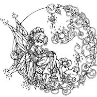 Desenho de Mandala flor para Colorir