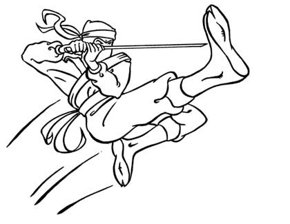 Desenho de Espada ninja para colorir - Tudodesenhos