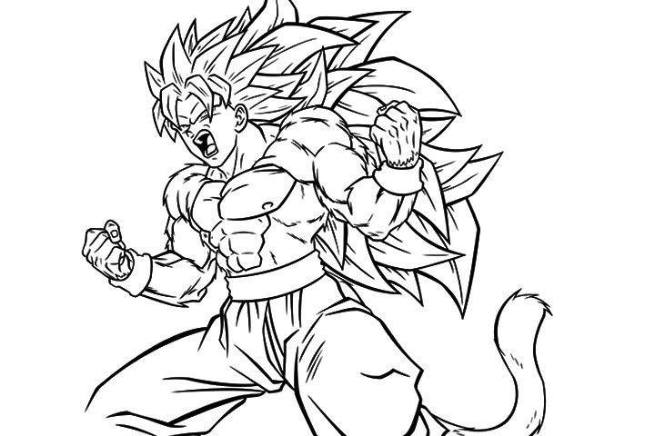 Desenhos de Goku para colorir e imprimir, desenho goku para pintar