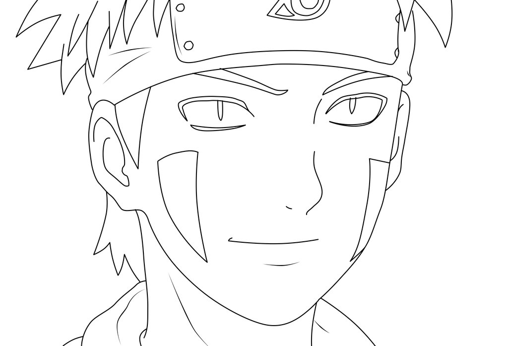 Desenho de Rosto do Naruto para colorir - Tudodesenhos