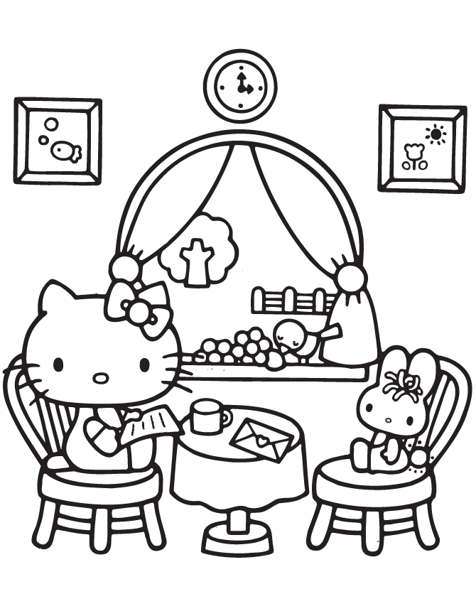 50+ Desenhos para colorir da Hello Kitty - Como fazer em casa