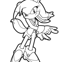 Desenho de Super Sonic personagem para colorir - Tudodesenhos