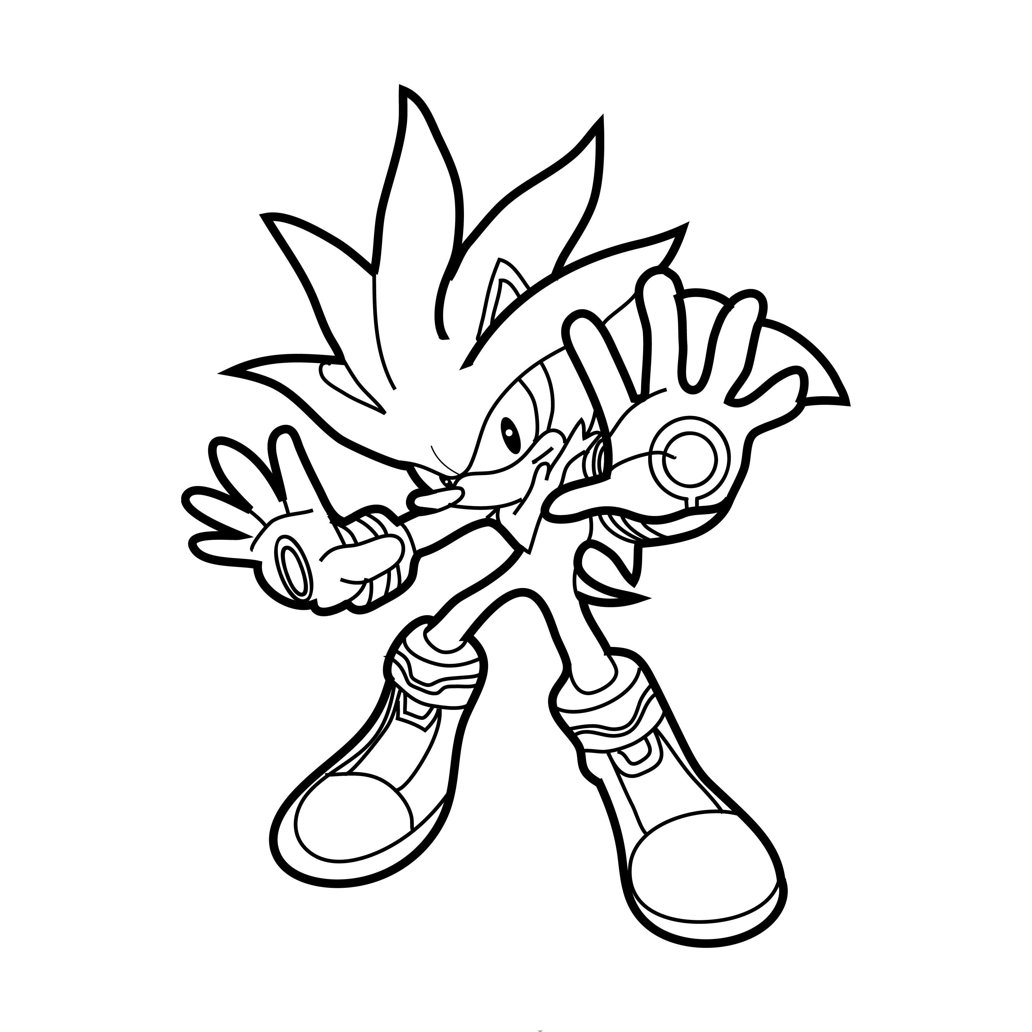 Super Sonic para colorir: 18 desenhos para pintar e se divertir