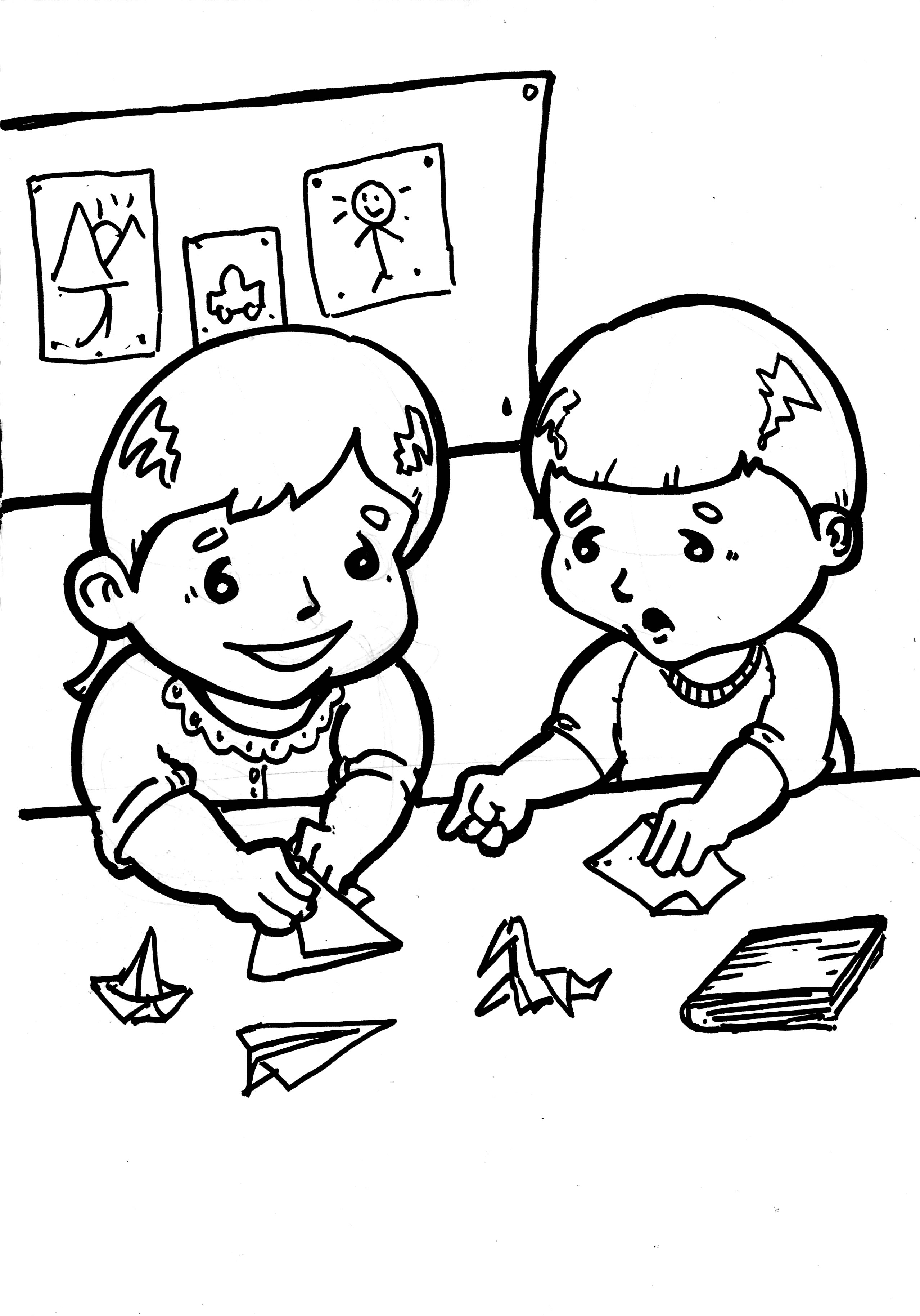 BAUZINHO DA WEB - BAÚ DA WEB : Desenhos de crianças para colorir