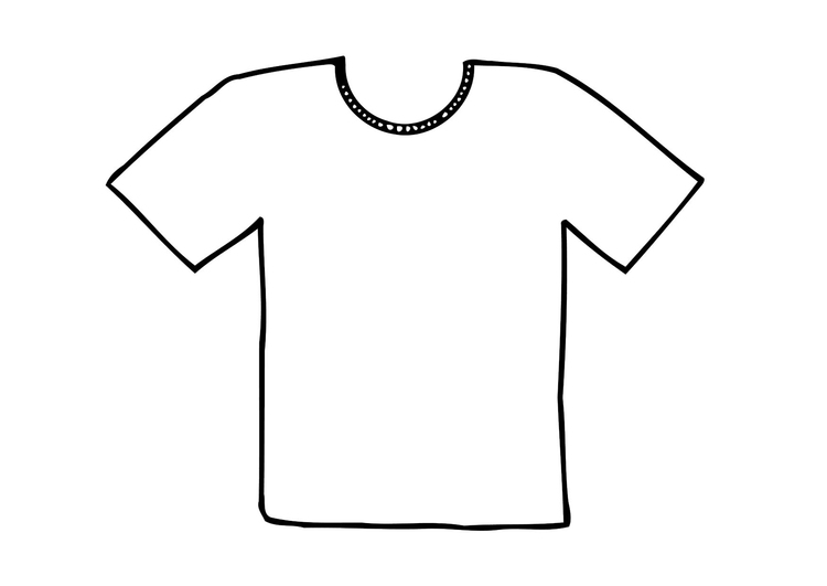 Desenho de T-shirt para colorir - Tudodesenhos