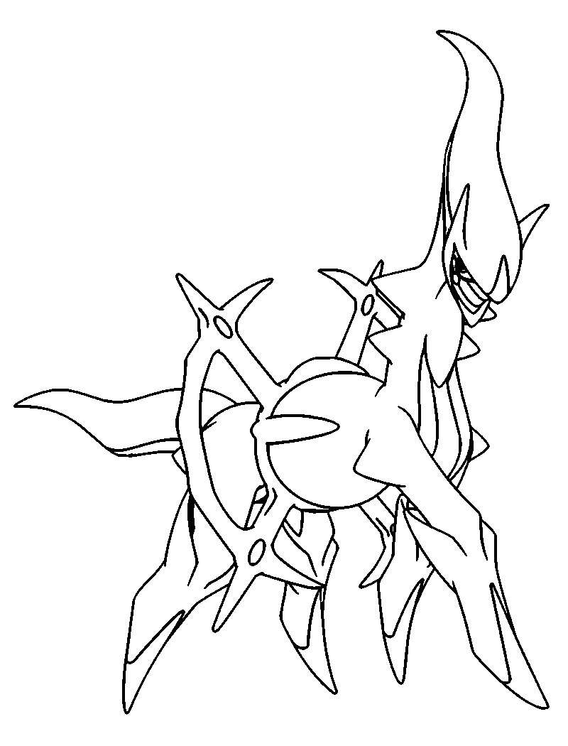 Arceus coloring page