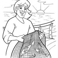 Desenhos de Pescaria Para Colorir e Imprimir - Pintar Grátis Online