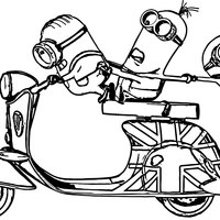 Desenho de Moto de passeio para colorir - Tudodesenhos