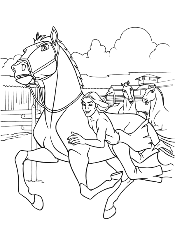 Desenho de Cabeça de cavalo para colorir - Tudodesenhos