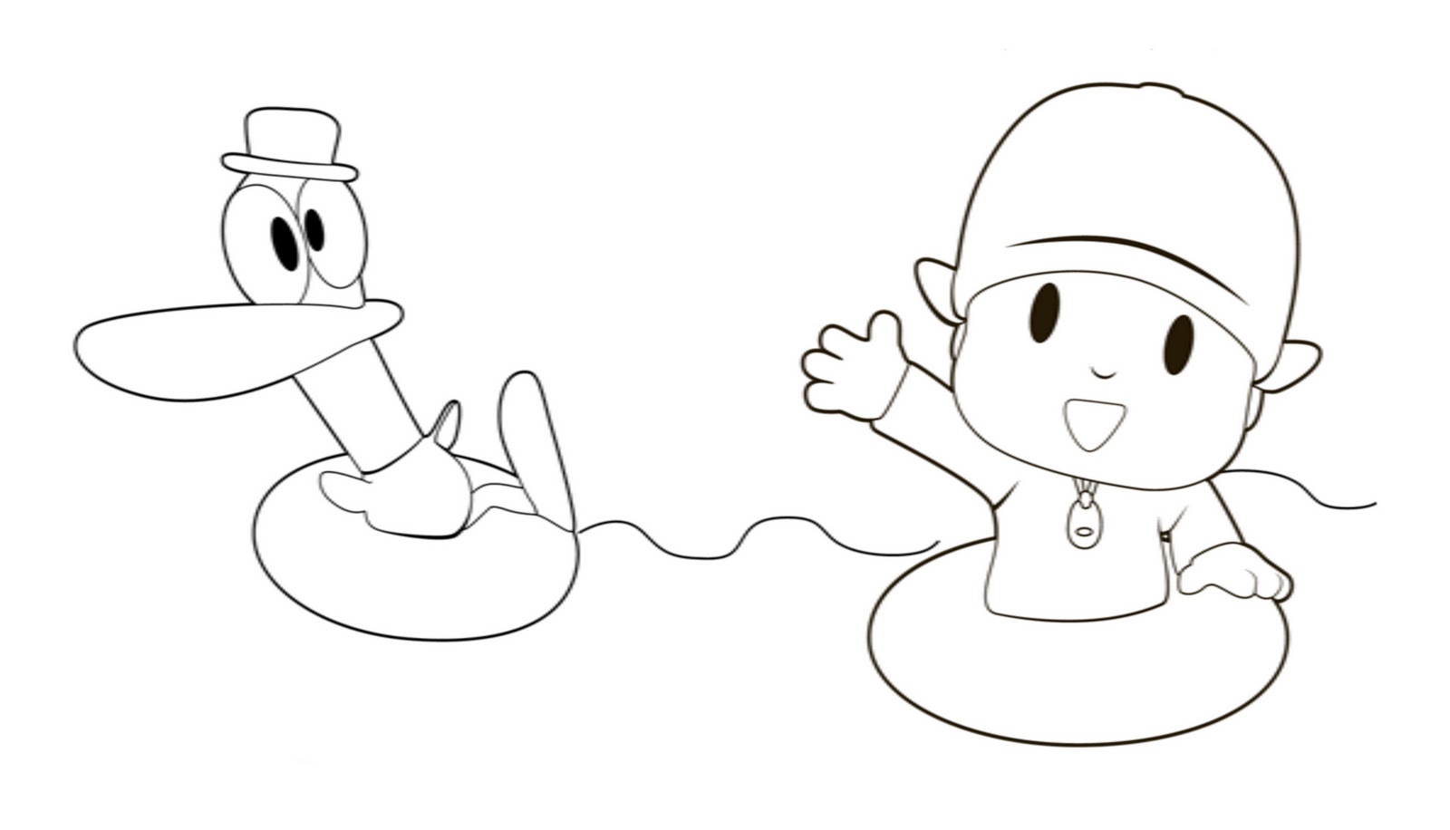 Desenho de Pato amigo do Pocoyo para colorir - Tudodesenhos