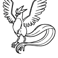 Desenho de Articuno para colorir