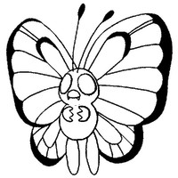 Desenho de Butterfree para colorir