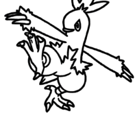 Desenho de Combusken para colorir