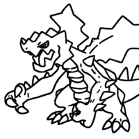 Desenho de Druddigon para colorir