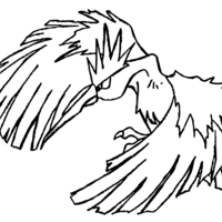 Desenho de Fearow para colorir