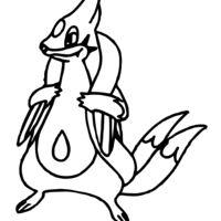 Desenho de Floatzel para colorir