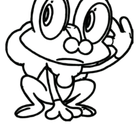 Desenho de Froakie para colorir