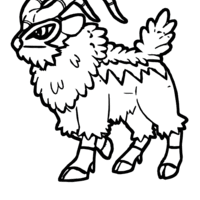 Desenho de Gogoat para colorir