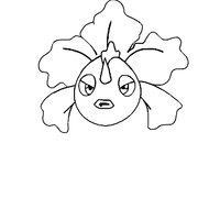 Desenho de Goldeen para colorir