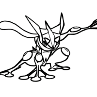 Desenho de Greninja para colorir