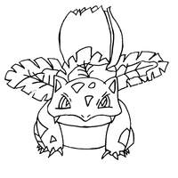 Desenho de Ivysaur para colorir