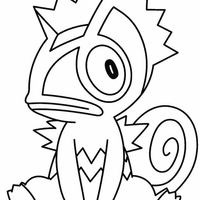 Desenho de Kecleon para colorir