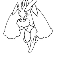 Desenho de Lopunny para colorir