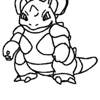 Desenho de Nidoqueen para colorir