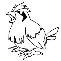 Desenho de Pidgey para colorir