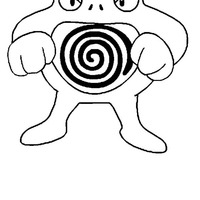 Desenho de Poliwrath para colorir