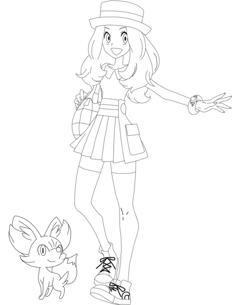 Livro para colorir desenho Serena Pokémon X e Y Pokemon preto e branco,  traje de desenho 700, branco, mamífero, outros png
