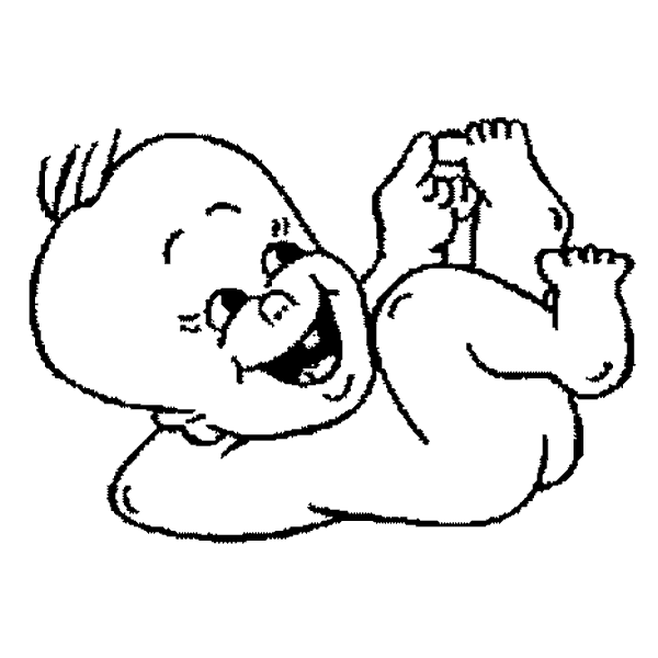 Desenho de Babão com dedo no nariz para colorir - Tudodesenhos