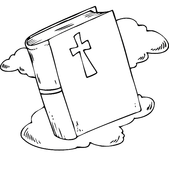 Desenho de Bíblia fechada para colorir - Tudodesenhos
