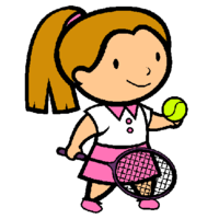 Desenhos de Tênis esporte para colorir